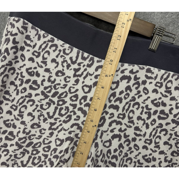 Victorias Secret Thermal‎ Pajama Set Sz XL Gray Leopard Henley Waffle Knit - Picture 7 of 10